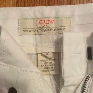 White Women’s Size 2 J. Crew Chino Shorts